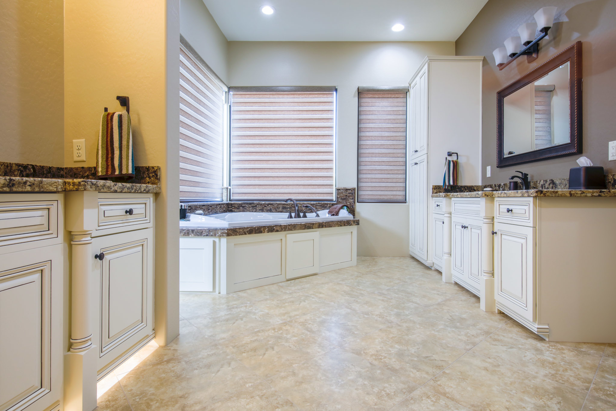 An Arizona bathroom remodel by Maverick Kitchens featuring Sollid cabinetry