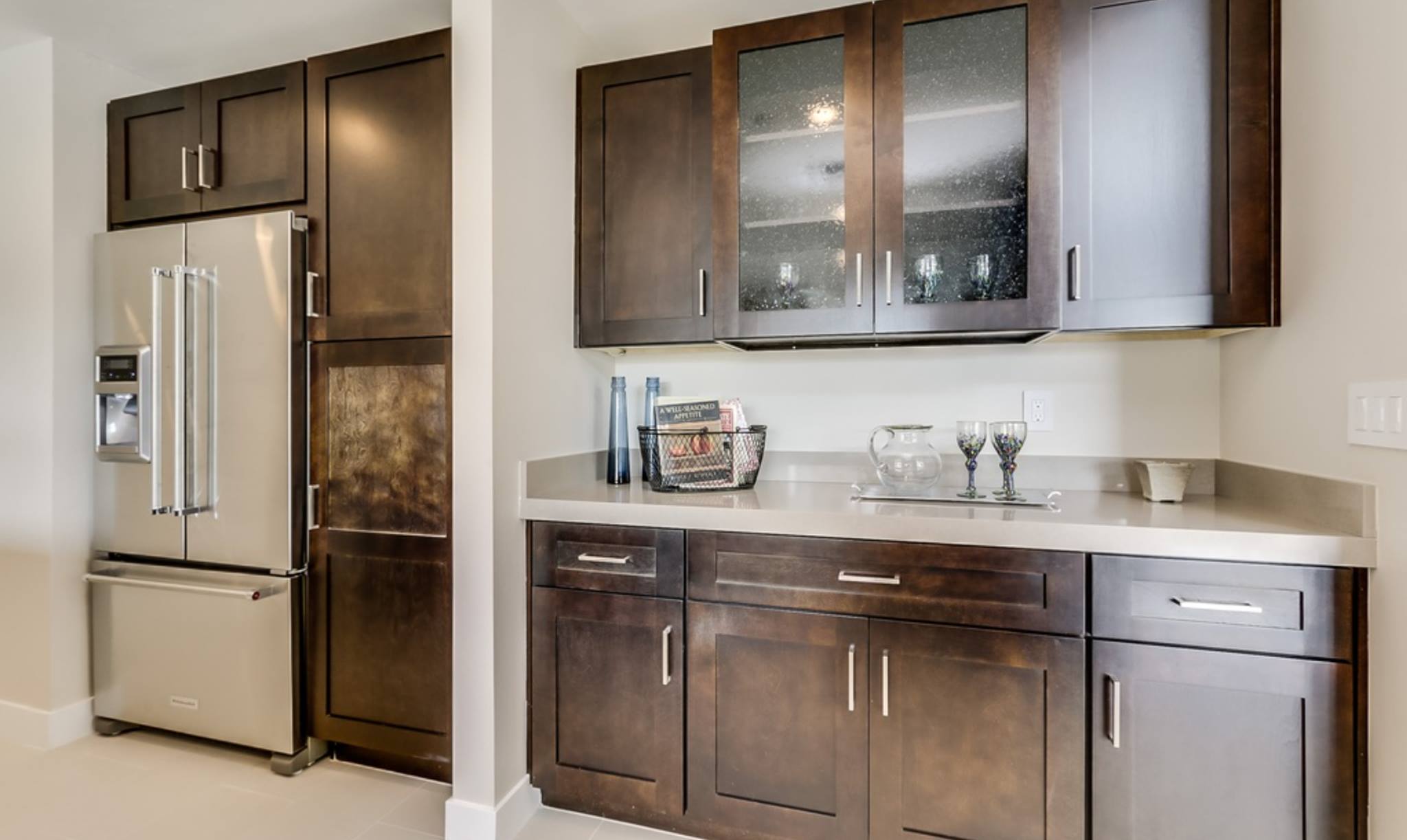 East Valley kitchen remodel near Mesa AZ with new cabinetry and countertops by Maverick Kitchens